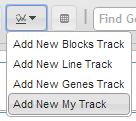 The new track in the Track Menu